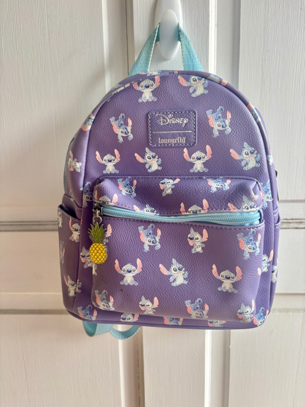 Disney Loungefly Stitch Mini Backpack Purple All Over Print Lilo & Stitch Bag